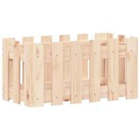 VidaXL Plantenbak met hekontwerp 60x30x30 cm massief grenenhout - thumbnail