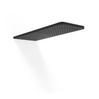 Hoofddouche Tres Wand 21x55 cm Ronde Hoeken Mat Zwart - thumbnail