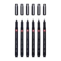 Talens • pigment fineliner set compleet, 6 stuks - thumbnail