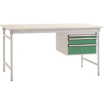 Manuflex BB5261.6011 Compleet bijzettafel basis stationair met melamine schijf + behuizing onderbouw, bxdxh: 1000 x 800 x 780 mm Reseda groen (RAL 9010) Manuflex BB5261.6011 Compleet bijzettafel basis stationair met melamine schijf + behuizing onderbouw, bxdxh: 1000 x 800 x 780 mm Reseda groen (RAL 9010)
