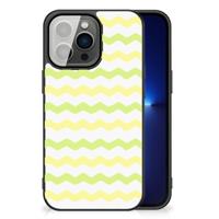 iPhone 13 Pro Back Case Waves Yellow - thumbnail