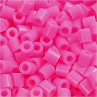 NABBI Strijkkralen, afm 5x5 mm, gatgrootte 2,5 mm, medium, roze (32222), 1100 stuk/ 1 doos - thumbnail