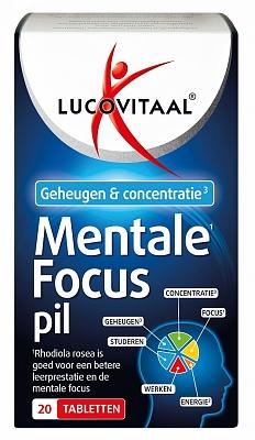 Lucovitaal Mentale focus pil 20 Tabletten