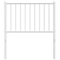 Hoofdbord metaal wit 80 cm - thumbnail