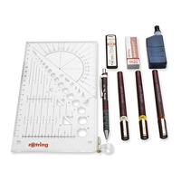 Rotring college set van 9 Isograph 0,25 mm/ 0,35 mm/ 0,5 mm - thumbnail