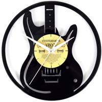 Vinyl Klok Gitaar - Gemaakt Van Een Gerecyclede Plaat - thumbnail