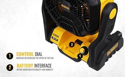 DeWALT DCE512N Accu ventilator 18V XR Basic Body - thumbnail