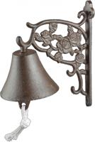 Deurbel gietijzer met roosjes - thumbnail