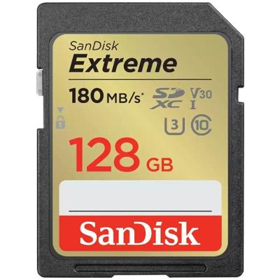SanDisk extreme sdxc 128 gb geheugenkaart (uhs-i u3, class 10, v30)