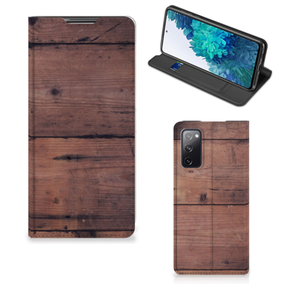Samsung Galaxy S20 FE Book Wallet Case Old Wood Samsung Galaxy S20 FE Book Wallet Case Old Wood