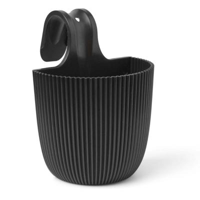 Balkonbak 21x28 textiel zwart bloempot Capi Europe - Capi europe