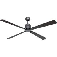 CasaFan ECO NEO III 152 BG-WN/SI WiFi Flügel Wenge/silber Plafondventilator 27 W (Ø x h) 152 cm x 360 mm Basaltgrijs Met afstandsbediening, Timer, Met - thumbnail