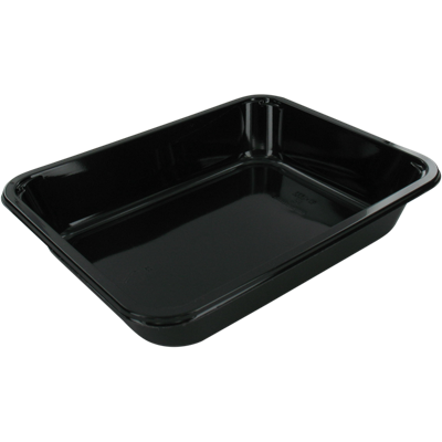 Bak | CPET | menubak | 227x178x43mm | zwart | 416 stuks