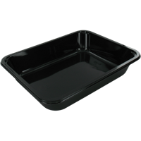 Bak | CPET | menubak | 227x178x43mm | zwart | 416 stuks - thumbnail