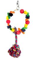 Happy Pet speelgoed papegaai cartwheel assorti - thumbnail