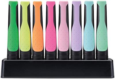 STABILO green boss pastel - markeerstift - 8 stuks deskset STABILO green boss pastel - markeerstift - 8 stuks deskset