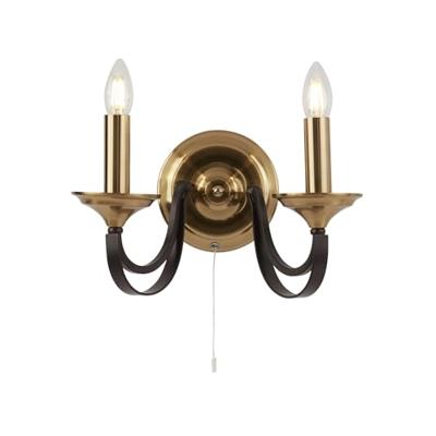 Searchlight Klassieke wandlampBelfry Brons met goud - 1842-2BZ