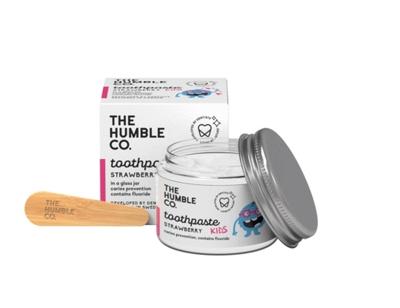 The Humble Co. Kindertandpasta zero waste - aardbei met fluor - 50ml The Humble Co. Kindertandpasta zero waste - aardbei met fluor - 50ml