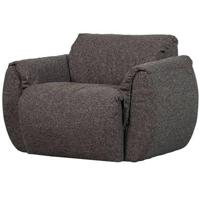 Woood Baggy draaifauteuil geweven Warmgrijs Melange - thumbnail