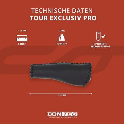 CONTEC griff "tour exclusiv pro" ct grips tour exc. pro 135 mm, coffee