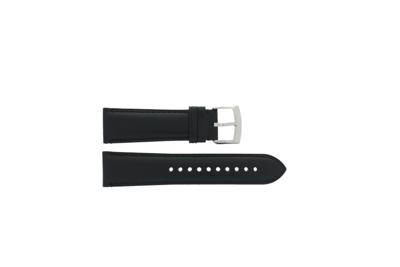 Horlogeband Armani AR6039 Leder Zwart 23mm