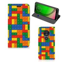 Motorola Moto G7 Play | Hoesje met Magneet | Blokken - thumbnail