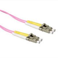 ACT RL9725 Glasvezel Patchkabel Duplex LSZH - LC/LC 50/125µm OM4 - 25 meter - thumbnail
