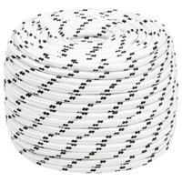 Boottouw gevlochten 14 mmx100 m polyester wit - thumbnail