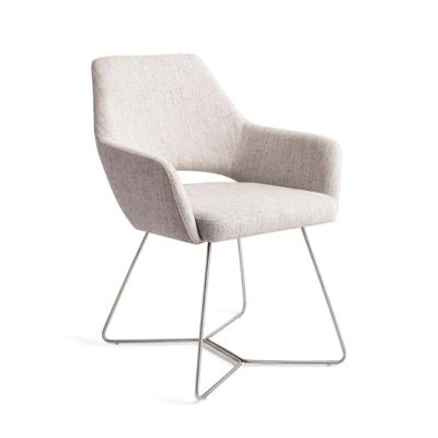 Jesper Home Eetkamerstoel 'Yanai' Beehive Steel, kleur Pigeon