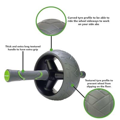 Tunturi AB roller- Buikspiertrainer - Trainingswiel