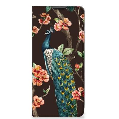 Motorola Moto G51 5G | Hoesje maken | Pauw met Bloemen