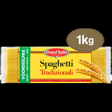 Grand'Italia Spaghetti Tradizionali Voordeelpak 1kg bij Jumbo Grand'Italia Spaghetti Tradizionali Voordeelpak 1kg bij Jumbo