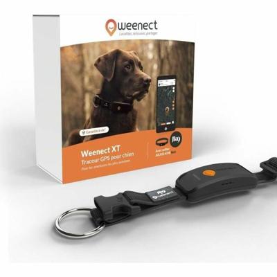 GPS hondenhalsband - WEENECT Dog XT - XL antenne - Waterdicht - Julius-K9 halsband - Werkt met abonnement - Zwart