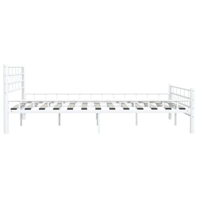 Bedframe metaal wit 160x200 cm
