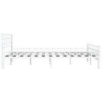 Bedframe metaal wit 160x200 cm - thumbnail