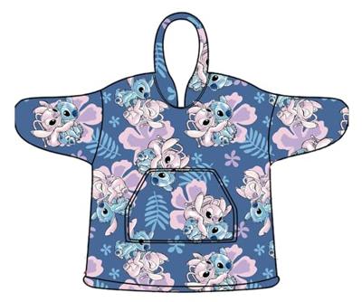 Stitch poncho 7-14 jaar Bloemen