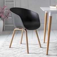 Artistiq Eetkamerstoel 'Halo' kleur Zwart - thumbnail