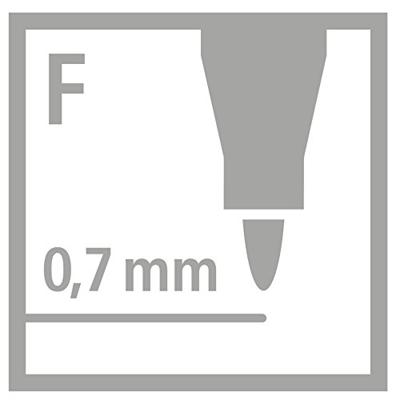 STABILO OHPen, permanent marker, fine 0.7 mm, rood, per stuk