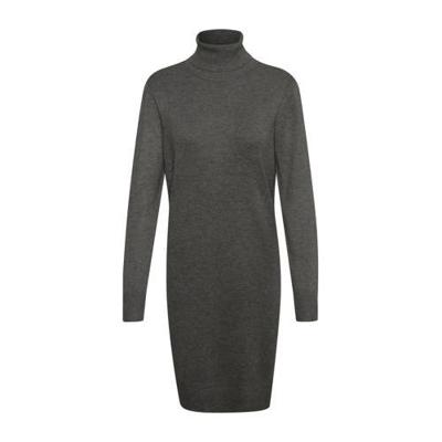 Saint Tropez fijngebreide jurk Mila grijs Saint Tropez fijngebreide jurk Mila grijs