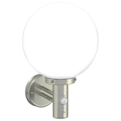 VidaXL Buiten wandlamp zilver 28 x 25 x 38 cm