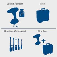 Scheppach Accuboormachine set 20V C-DTB74/1-X (met accu) - 5909315900 - thumbnail