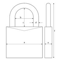 Abus | Hangslot met cijfercode | Grijs- 155/40 - thumbnail
