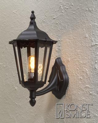 KonstSmide Klassieke muurlampFirenze Up zwart - 7213-750