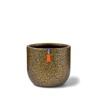 Capi Europe Bloempot bol Terrazzo Gold - 9x8 - Goud - thumbnail