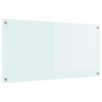 VidaXL Keuken achterwand wit 100 x 50 cm gehard glas - thumbnail