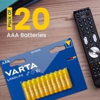 Varta 4103 alkaline batterij AAA geel 20 stuks - thumbnail