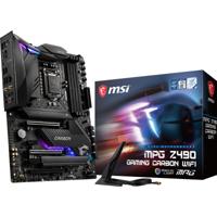 MPG Z490 GAMING CARBON WIFI - Moederbord - ATX - LGA1200-socket - Z490 - USB-C Gen2, USB 3.2 Gen 1, USB 3.2 Gen 2, USB-C Gen 2x2 - 2.5 Gigabit LAN, Wi-Fi, Bluetooth - thumbnail