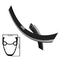 Ryde velg dp16 etrto 28 inch (622) zwart gepoederd 32 gaats 14g - thumbnail