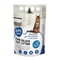 Premium Silica kattenbakvulling, 5 liter, biologisch afbreekbaar, extra fijne en zachte korrels, 100% natuurlijk product, hoge absorptie, neutraliseert slechte geuren, super zuinig, schone poten - thumbnail