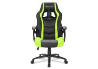 Sharkoon SKILLER SGS1 PC-gamestoel Gecapitonneerde zitting Zwart, Groen - thumbnail